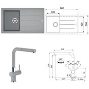 Resim Franke Bfg 611-86 Stone Grey 6+ Active Plus Doccia Armatür 