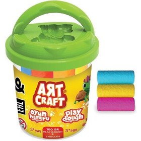 Resim Oyuncak Küçük Kova 5 Renk 100 Gr Oyun Hamuru 