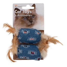 Resim Eastland Öten Catnipli Tüylü Peluş Kedi Oyuncağı 6 