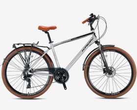 Resim CX 300 - 28\ City Bike - Man - 18' - 24 Vites - H.DISC - Mat Gri-Siyah\u002FKahverengi 