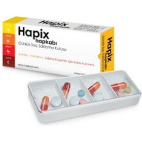 Resim Hapix Hap Kabı Günlük Ilaç Saklama Kutusu 