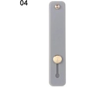 Resim GongtuShop No.4 Tarzı Şeker Renk Parmak Yüzük Tutucu Silikon Telefon El Bandı Tutucu iPhone Bileklik Askı Itme Çekme Kavrama Standı Braketi (Yurt Dışından) 