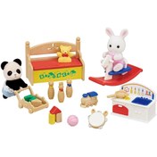 Resim Sylvanian Families Tavşan ve Panda Bebeğin Oyun Odası 5709 