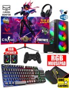 Resim DMC N152x (PUBG,GTA 5) I5 9400f (9.NESİL) 32gb,256gb Ssd,1tb Hdd,rx580,23.8 Masaüstü Oyuncu Bilgisayarı 