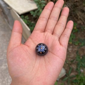 Resim 1 adet Küresel Pusula Topu ile Termometre, Yüksek Dizin Plastik, Çakmak/Magnezyum Çubuğu Yok, Pilsiz Navigasyon Aracı 