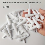Resim 25 adet Asetik Akvaryum Hava Pompası Aksesuarları Bağlantı Elemanı Oksijenatör Oksijen Sağlama Pompası Su Hacmi Hava Hacmi Regülasyon Valfı Kontrol Valfı Takılma Gerektirmez Kullanımı Kolay, Pil Gerektirmez 