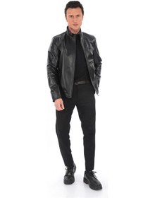 Resim Erkek Hakik İderi Ceket Siyah 