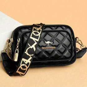 Resim Şık Kapitone El Çantası, Altın Tonlu Donanım ve "LOVE" Harf Tasarımı, Fermuarlı, Ayarlanabilir Askılı, Alışveriş ve Günlük Kullanım İçin Mükemmel, Günlük Çapraz Askılı Çanta | Kapitone Doku | Dayanıklı Fermuar Kapatma 