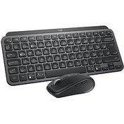 Resim Logitech MX Keys Mini Kurumsal Klavye ve Mouse Seti Siyah 920-011063 