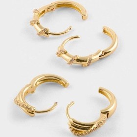 Resim Defacto Reis X DeFacto 2'li Gold Küpe G4179AXNS 