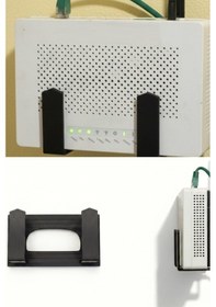 Resim Kendinden Yapışkanlı Mor Duvara Asılabilir Modem Adsl Wifi Router Saklama Duvara Montaj Kutusu Organizer Raf 