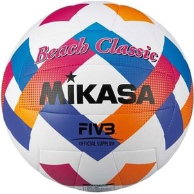 Resim Mikasa Sentetik Deri Plaj Voleybol Topu Bv543c-vxa-o Sarı - Mavi 