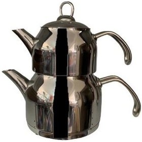 Resim Papatyam Sude Mini Metal Çaydanlık Gri 