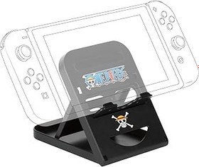 Resim Konix One Piece Destek Standı Nintendo Switch, Switch 2, Akıllı Telefonlar ve Tabletler - Ayarlanabilir Konum - Siyah 