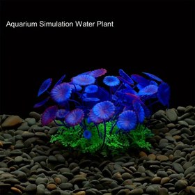 Resim Simüle Su Çimi Akvaryum Dekorasyonu Akvaryum Peyzajı Akvaryum Süsü Yapay Su Çimi Çok Dalı Bahçe Yaprak Su Çimi 