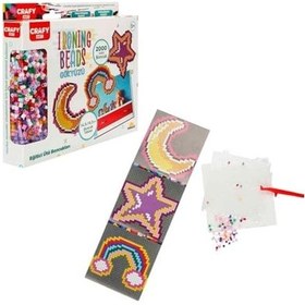 Resim Crafy Hobi Boncuk Aktivite Set Gökkuşağı-yıldız-ay Açık Bej 