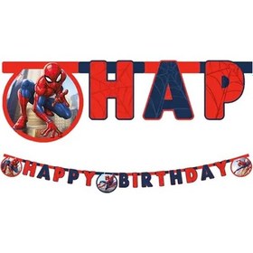 Resim Spiderman Crime Fighter Happy Birthday Banne Çok Renkli 