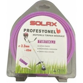Resim Solax Tırpan Misinası Tırtıklı 3.3 Mm 45 Mt 