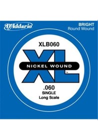 Resim Daddario Xlb060 Bas Gitar Tek Tel 0.060 İnç - Xl Nickel Wound 