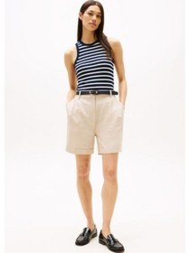 Resim Kadın Th Linen Mix Şort - Bej Classic Beige 