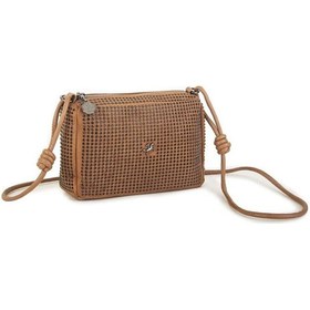 Resim Nas Bag Kadın Çapraz Çanta Taba Taşlı Taba 