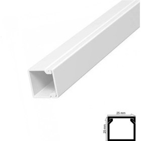 Resim Epilons Mey Ithalat® Kablo Kanalı 25X25 mm 2 Metre Yapışkan Bantlı 4 Adet 