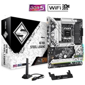 Resim ASROCK X670e Steel Legend Wıfı-6e Ddr5 Hdmı-dp Usbc Pcıe 5.0 Am5 Atx 