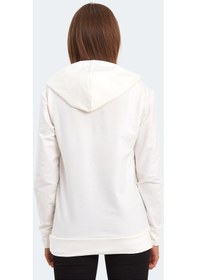 Resim Slazenger KATHY IN Kadın Kapüşonlu Ekru Sweatshirt 