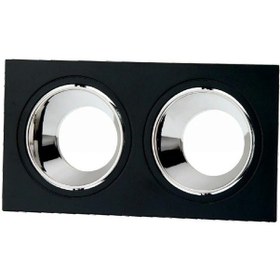 Resim Cata Jaguar Siyah-platin Kare Spot 2li Sıva Altı Gu-10 Duylu Ampulsüz 