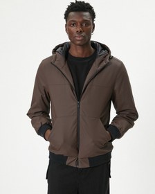 Resim Koton Mevsimlik Ceket Slim Fit Fermuarlı Kahverengi 5wam20067hw Kahve Kahverengi 
