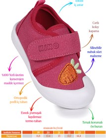 Resim KARAMAZI Strawberry Cırtlı Kız Bebek İlk Adım Ortopedik Günlük Ayakkabı 