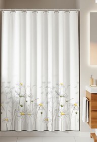 Resim Tropikhome Duş Perdesi Seti, 12 Adet C Halka Hediyeli Banyo Perdesi-banyo Duş Perdeleri-banyo Aksesuarları 