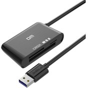 Resim DM CR021 USB 3.0 to Micro SD TF SD ve CF Kart Okuyucu Siyah 