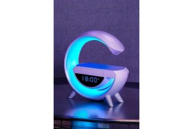 Resim Zeroshop Bluetooth Hoparlör 15W Kablosuz Hızlı Şarj LED Gece Lambası 