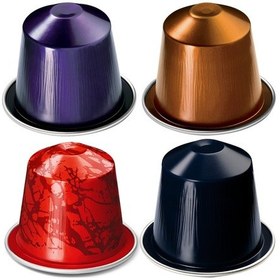 Resim Nespresso Napoli + Fırenze Arpeggıo + Palermo Kazaar + Genova Lıvanto Kapsül Kahve 4 x 10'lu 