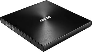 Resim Asus ZenDrive U9M Harici DVD Yazıcı (Apple MacBook ve Windows PCs/Dizüstü Bilgisayar için, USB-C Kablosu, Yanma Yazılımı ve Nero Backup App Dahil, M-Disk Desteği, USB 2.0) Altın 
