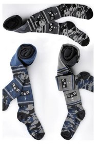 Resim Veraye Socks Erkek Çocuk 3'lü Asker Desen Külotlu Çorap Mavi-gir 