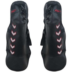 Resim Gp Kompozit Universal Bacak Koruma Örtüsü Siyah-kırmızı 