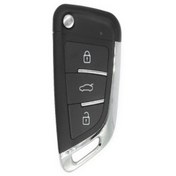 Resim ASRKEYS Unıversal Sustalı 3 Butonlu Akıllı Kodlanabilir Oto Kumanda Bmw Tipi ( 433 Mhz) Frekans 