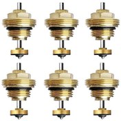 Resim Yerden Isıtma Manifoldu İçin 6'lı Paket Geri Dönüş Pimli Vana Çekirdeği M30 X 1,5, Termostatik Vana Çekirdeği Gösterildiği Gibidir. 