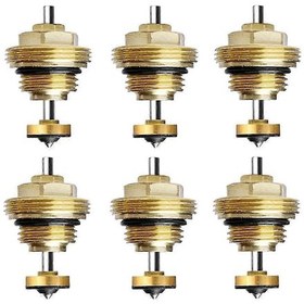 Resim Yerden Isıtma Manifoldu İçin 6'lı Paket Geri Dönüş Pimli Vana Çekirdeği M30 X 1,5, Termostatik Vana Çekirdeği Gösterildiği Gibidir. 