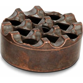 Resim Döküm Yuvarlak Küllük Döküm Bakır 9cm 