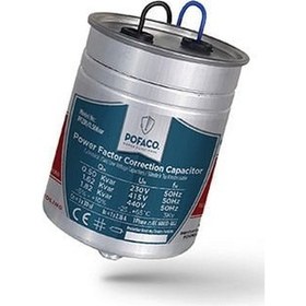 Resim Pofaco 0.5 Kvar Trifaze 400v Silindir Tip Kandansatör P400005 