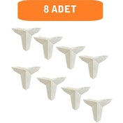 Resim Homdep Kanepe Koltuk Tv Ünitesi Konsol Yükseltme Loft Model Plastik Ayak 11 Cm Beyaz Renk 8 Adet Beyaz 