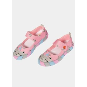 Resim Casabony Unicorn Kanvas 3D Baskılı Kız Çocuk Babet 