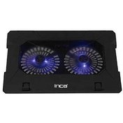 Resim Inca INC-021RX Çift Usb Sessiz Siyah Notebook Stand Soğutucu 