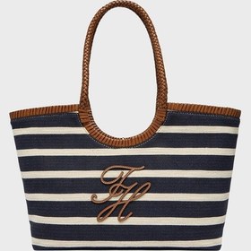 Resim Tommy Hilfiger Bayan Çanta Aw0aw18400 0gy Lacivert-beyaz 