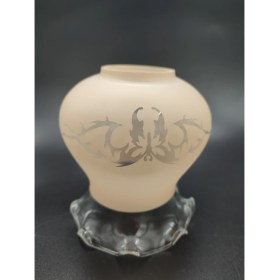 Resim Kuğulu Avize Avize Camı.somon-Şeffaf Renkte,çiçekli.8.volanlı.normal Ampule Göre.(E.27) 