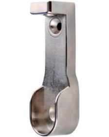 Resim Oval Uzun Askı Flanşı Nikel 2 Adet 