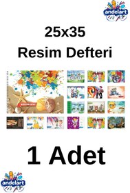 Resim andelart Resim Defteri Spiralli Karton Kapak 15 Yp 25x35 1 Adet 